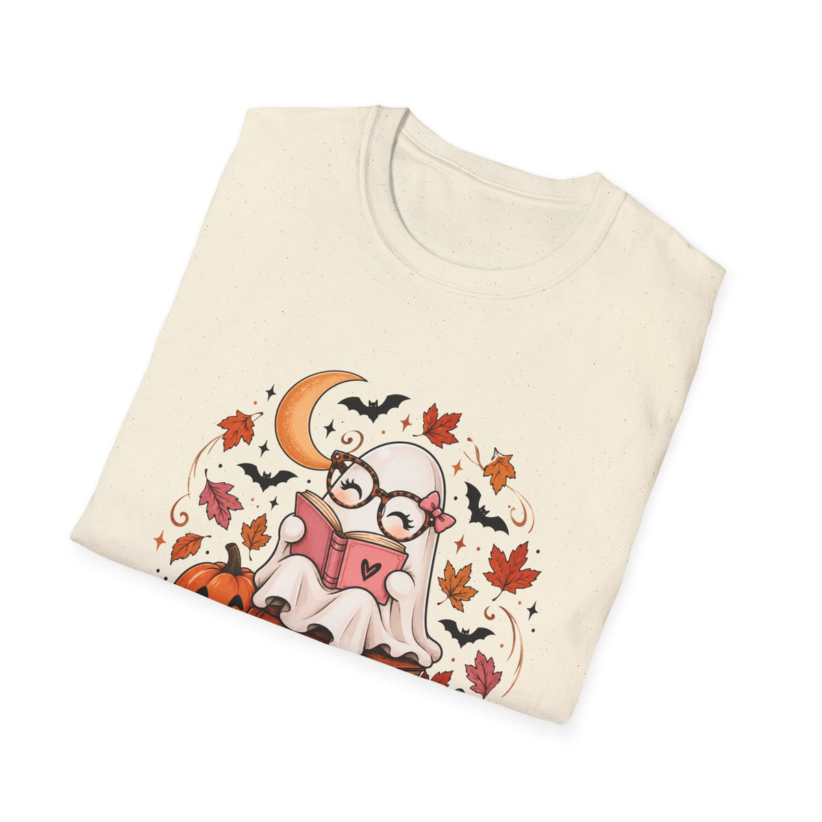 Ghost Reading T-Shirt | Cute Fall Halloween Shirt | Book Lover Tee