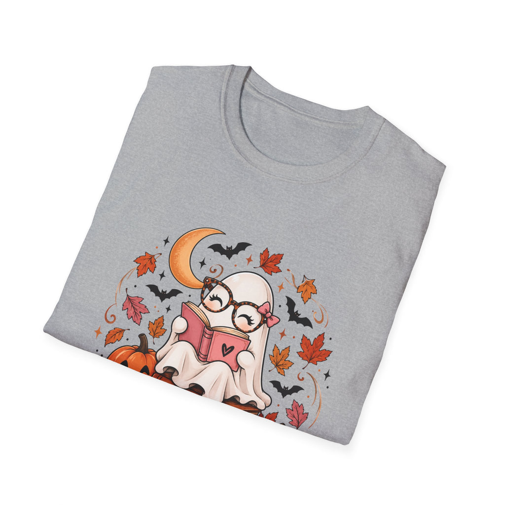 Ghost Reading T-Shirt | Cute Fall Halloween Shirt | Book Lover Tee