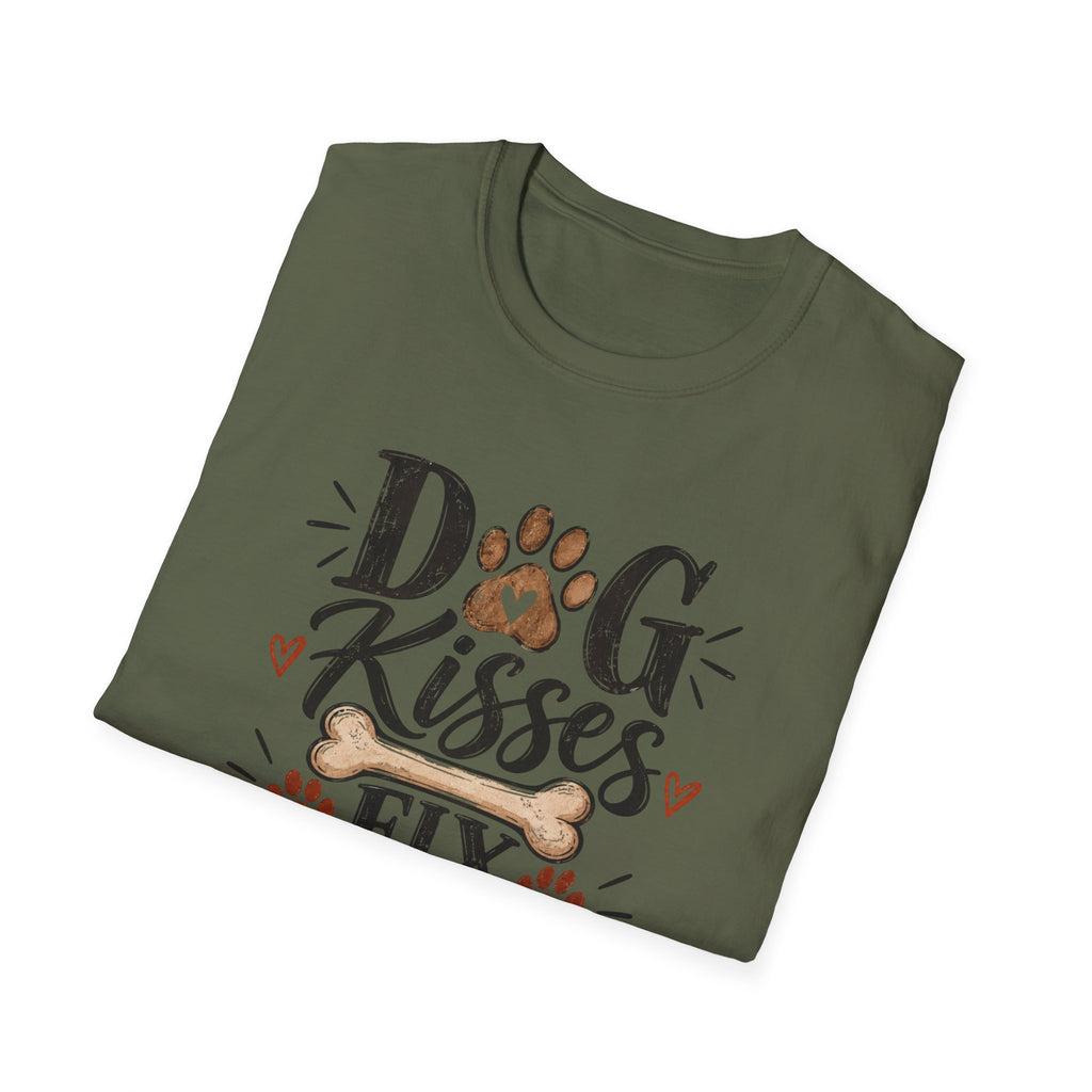 Dog Kisses Fix Everything T-Shirt | Cute Dog Lover Shirt | Funny Pet Tee